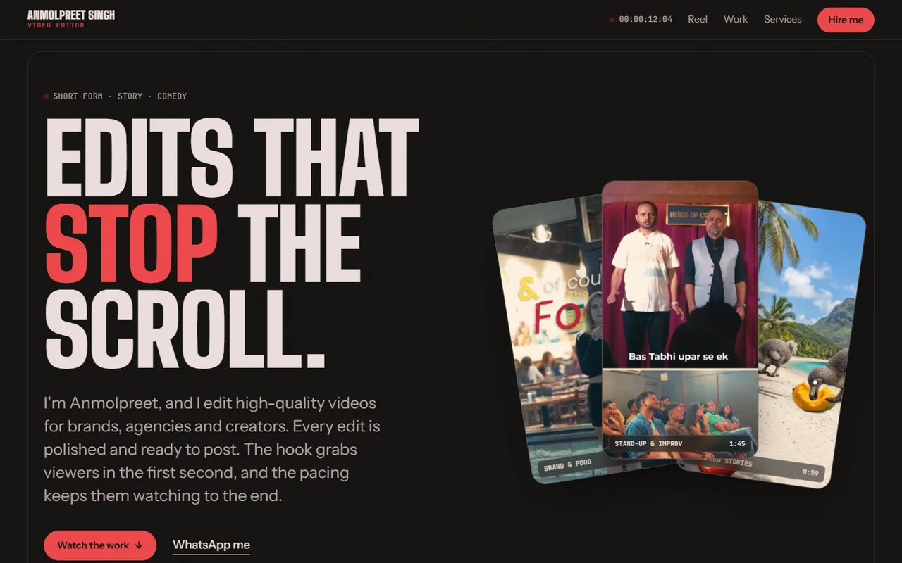 Screenshot of Anmol-Portfolio