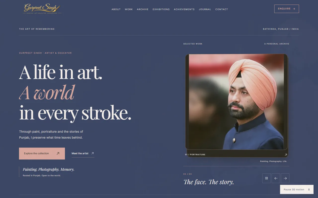 Screenshot of Gurpreet-Portfolio